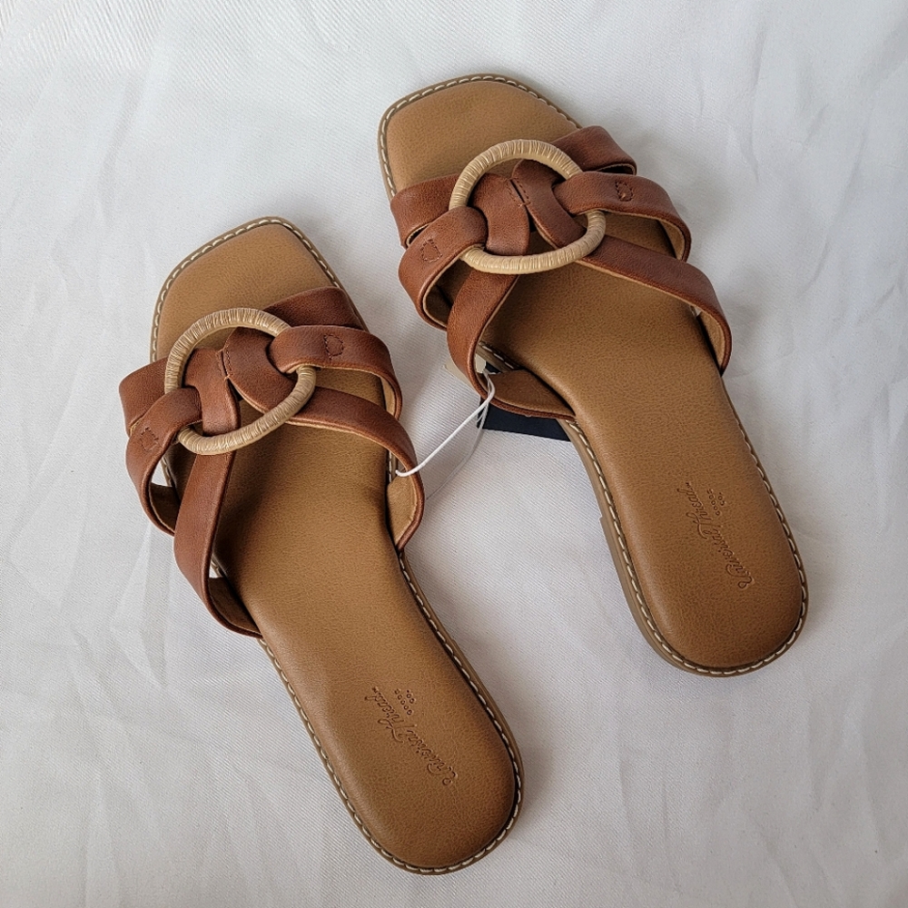Universal Thread Ramona Cognac Slide Sandals